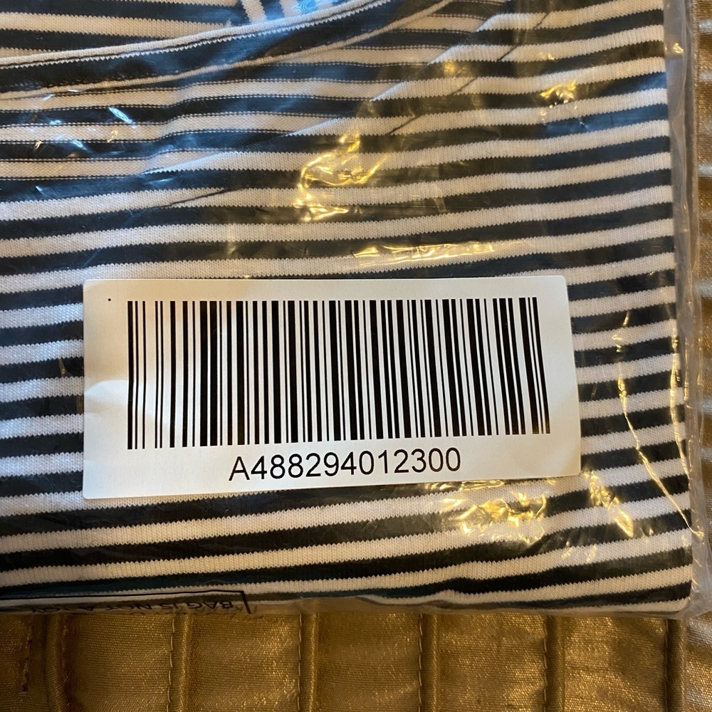 NEW - Denim & Co. Essentials Striped Jersey Boatneck 3/4 Sleeve Top. A488294. 1X - Picture 5 of 6